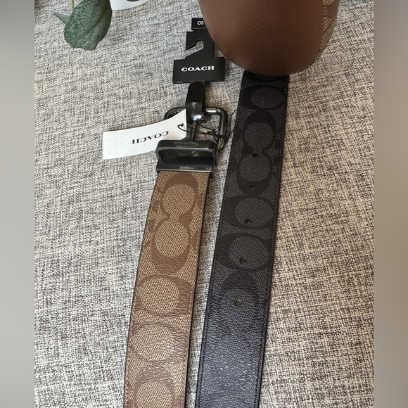 $139 COACH ROLLER Buckle Cut To size Reversible Belt,38”Mm - Picture 5 of 7